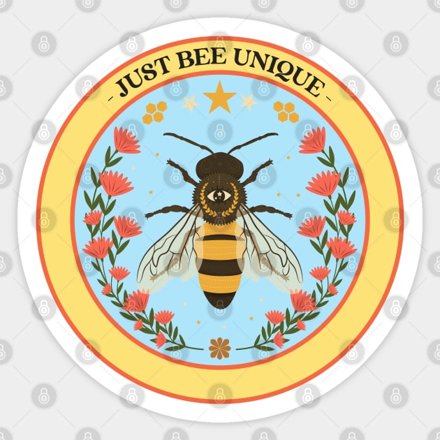 Just Bee Unique Sticker by sarahwainwright